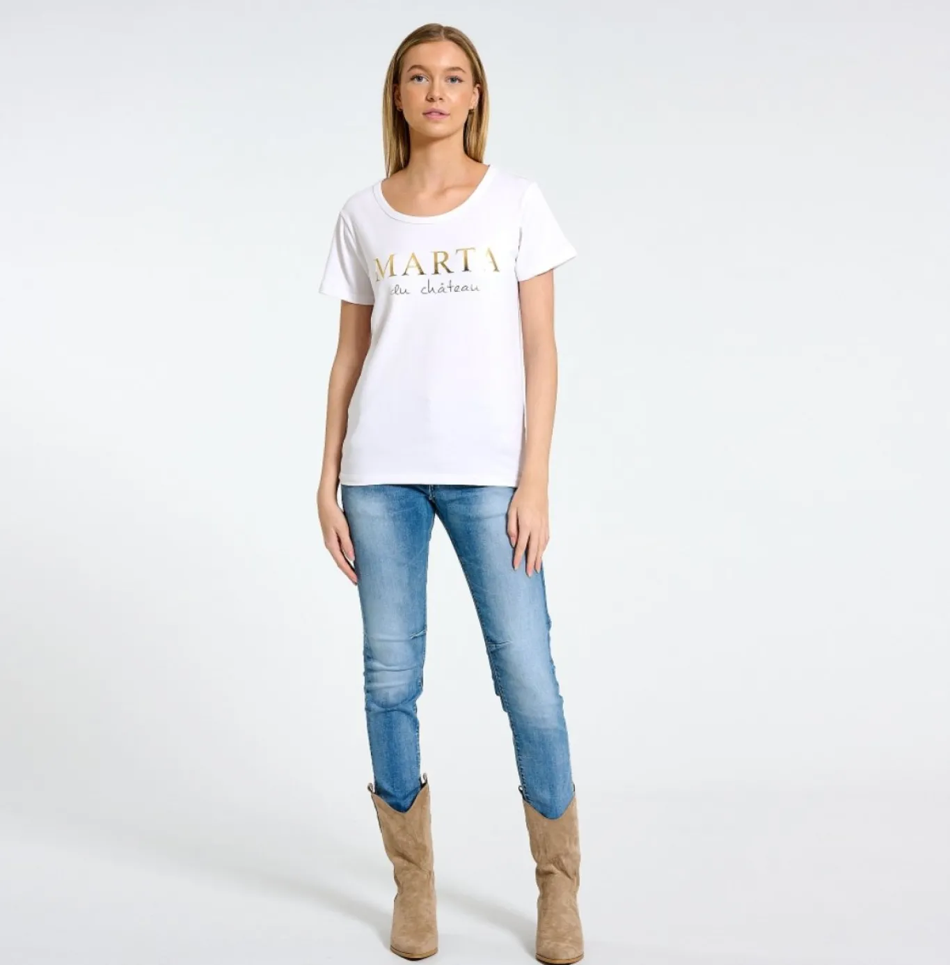VIAMAJA T-Shirts<T-shirt Marta Denim