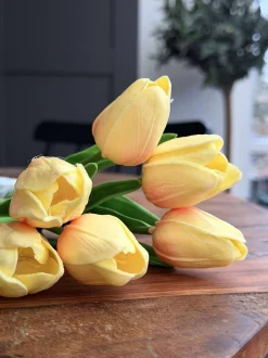 VIAMAJA Blomster|Påske<Tulipaner med lys - Gul