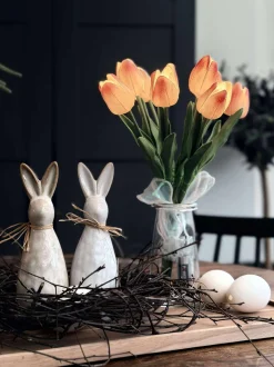 VIAMAJA Blomster|Påske<Tulipaner med lys - Lys rosa