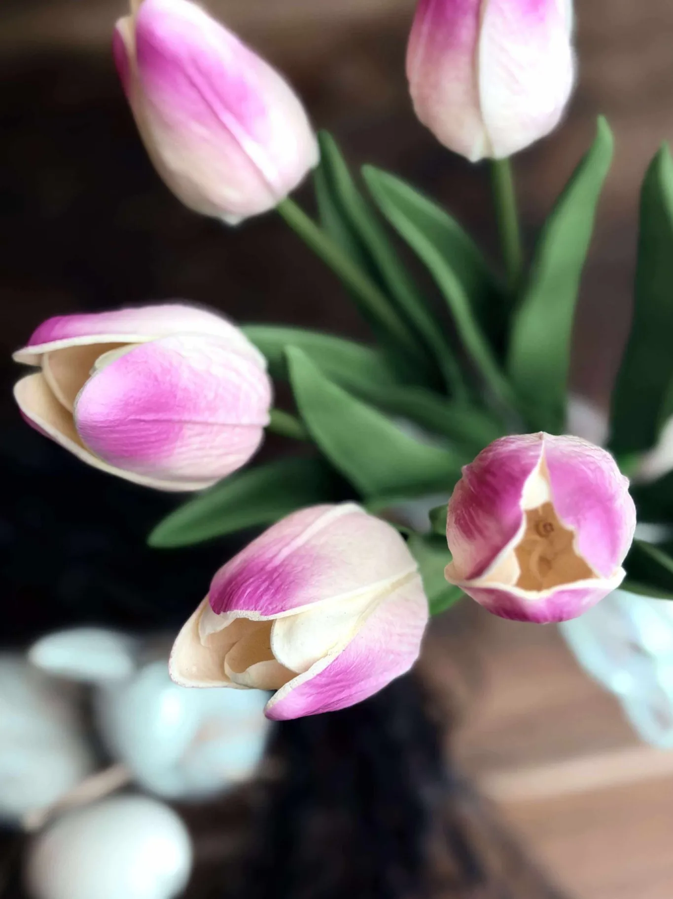 VIAMAJA Blomster|Påske<Tulipaner med lys - Lys rosa
