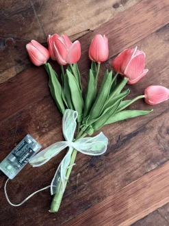 VIAMAJA Blomster|Påske<Tulipaner med lys - Rød