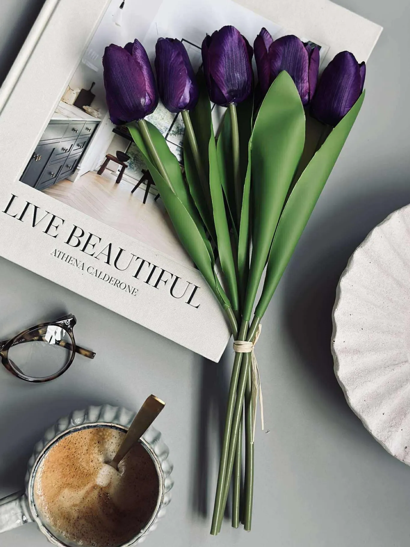 VIAMAJA Blomster|Påske<Tulipaner Silke look– Flere farver