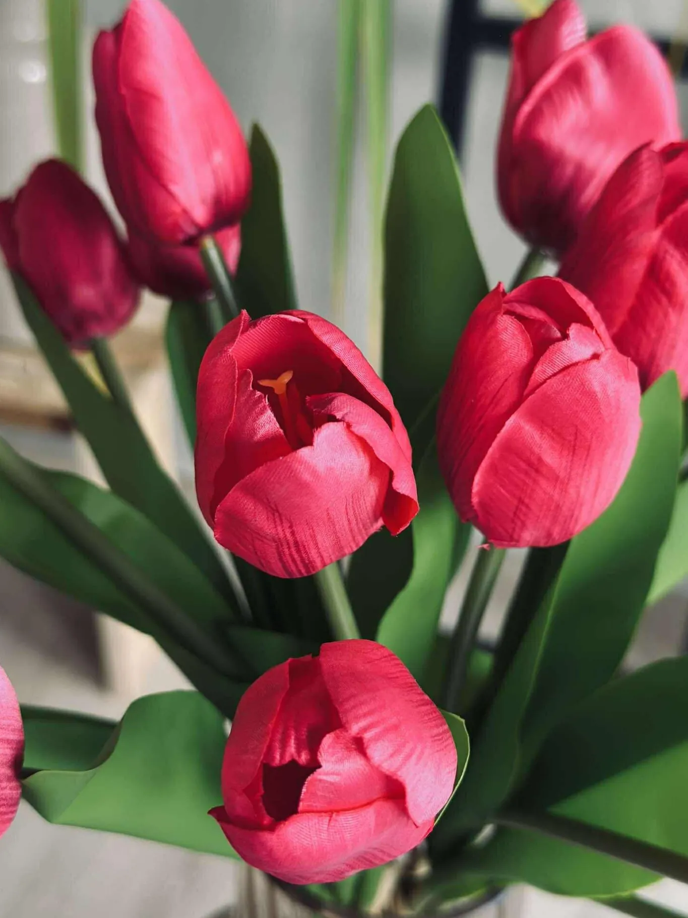 VIAMAJA Blomster|Påske<Tulipaner Silke look– Flere farver