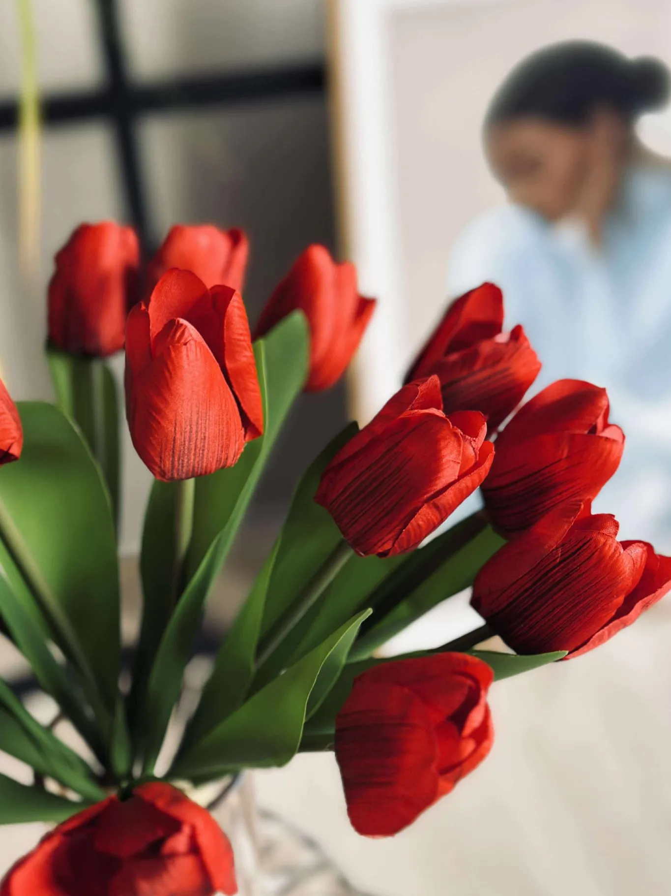 VIAMAJA Blomster|Påske<Tulipaner Silke look– Flere farver