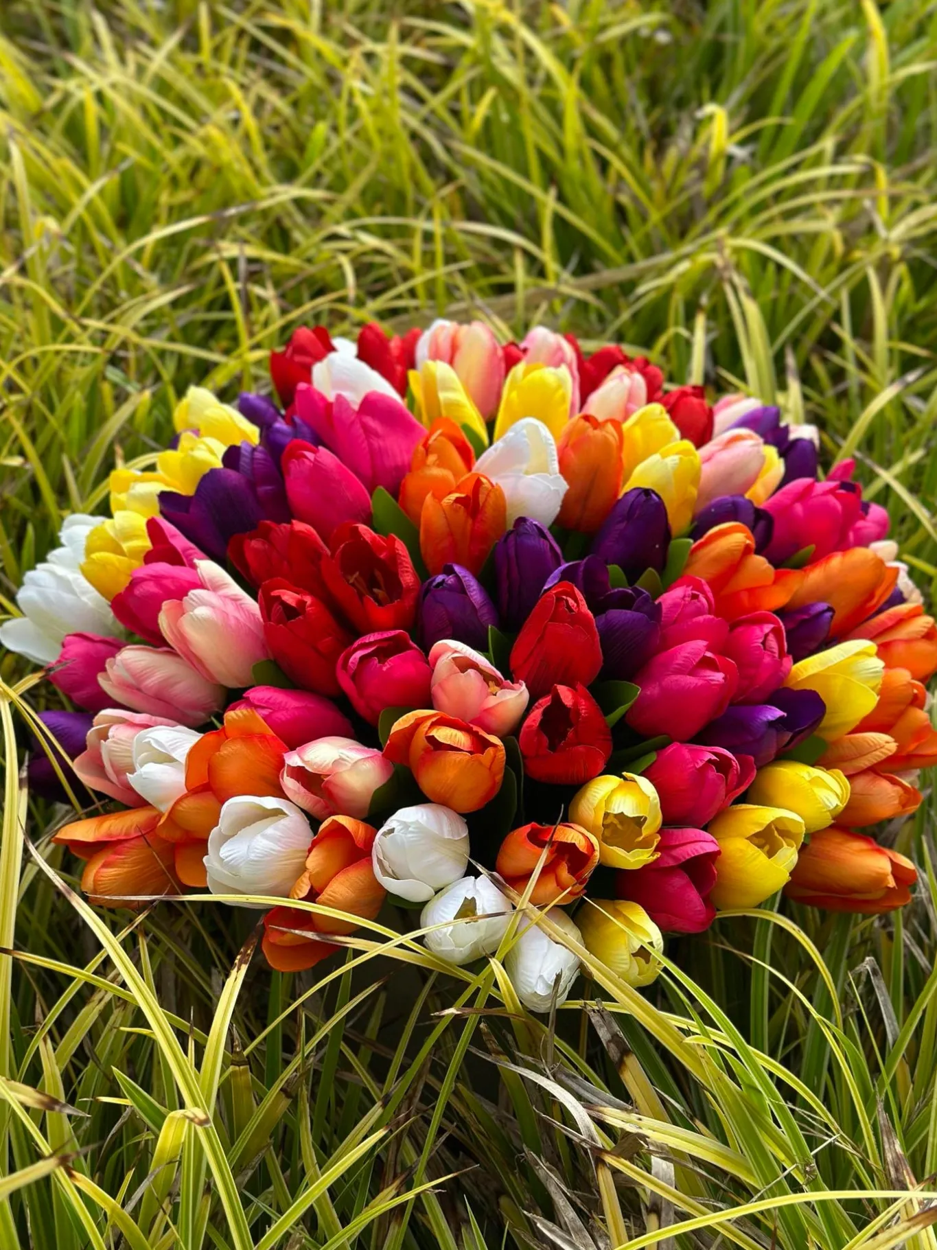 VIAMAJA Blomster|Påske<Tulipaner Silke look– Flere farver