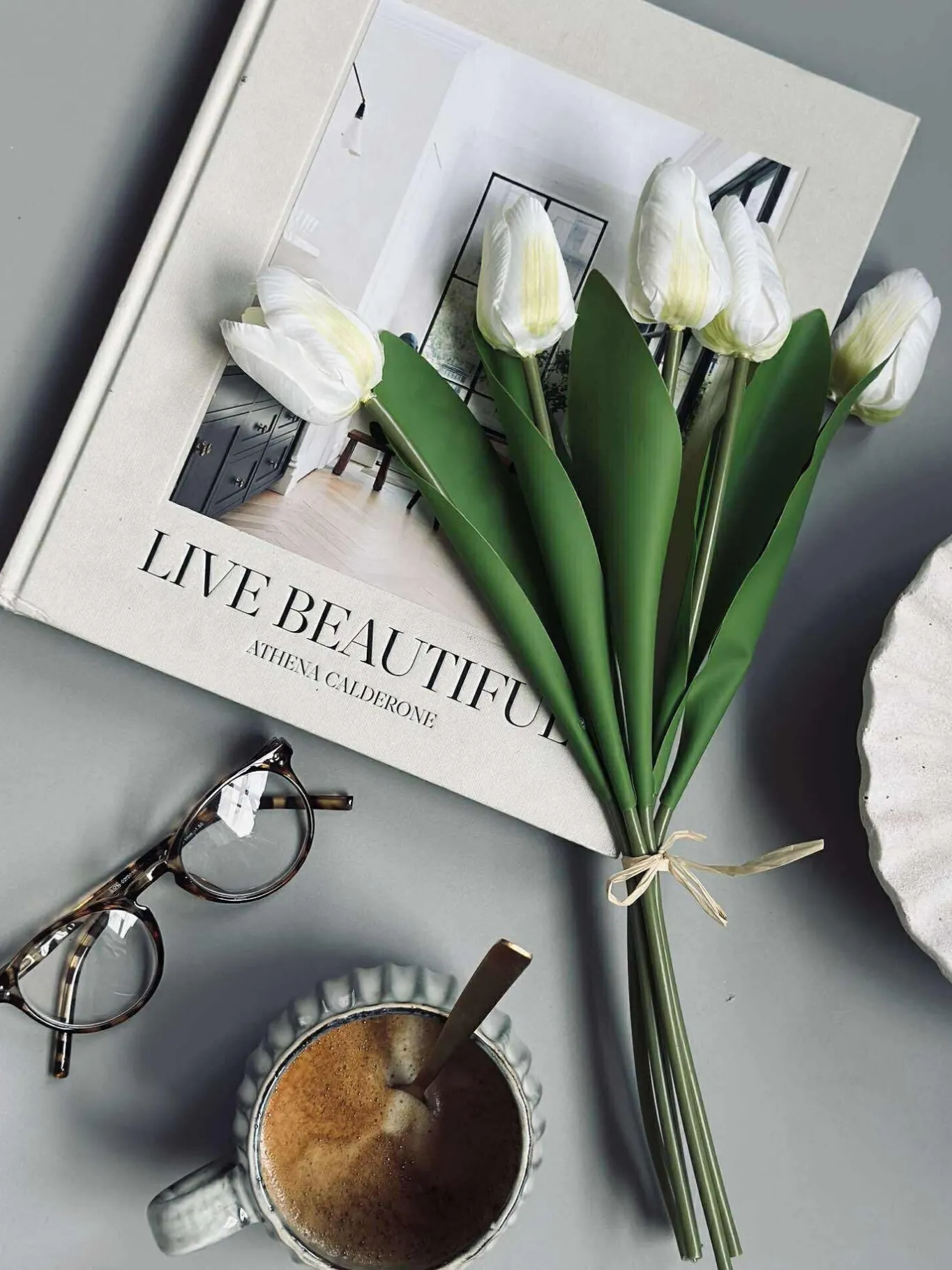VIAMAJA Blomster|Påske<Tulipaner Silke look– Flere farver