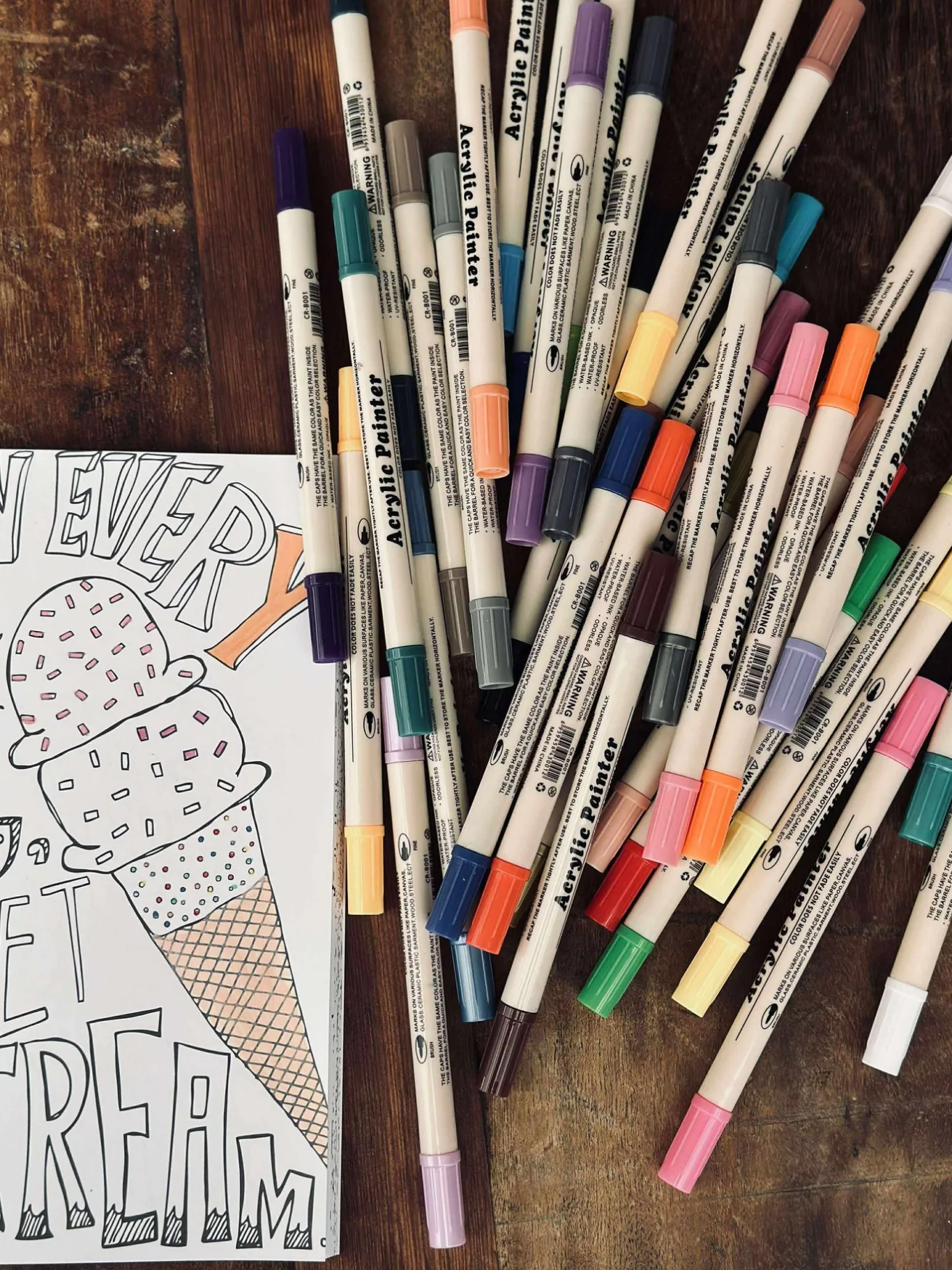 VIAMAJA Tegneartikler|Art Therapy<Tusser - Akryl Twinmarkers 36 stk.