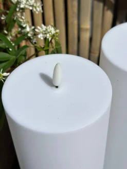 VIAMAJA Lys Og Led|Udendørs Led<Udendørs XL LED Bloklys H 25cm - Sæt med 2 stk ink fjernbetjening