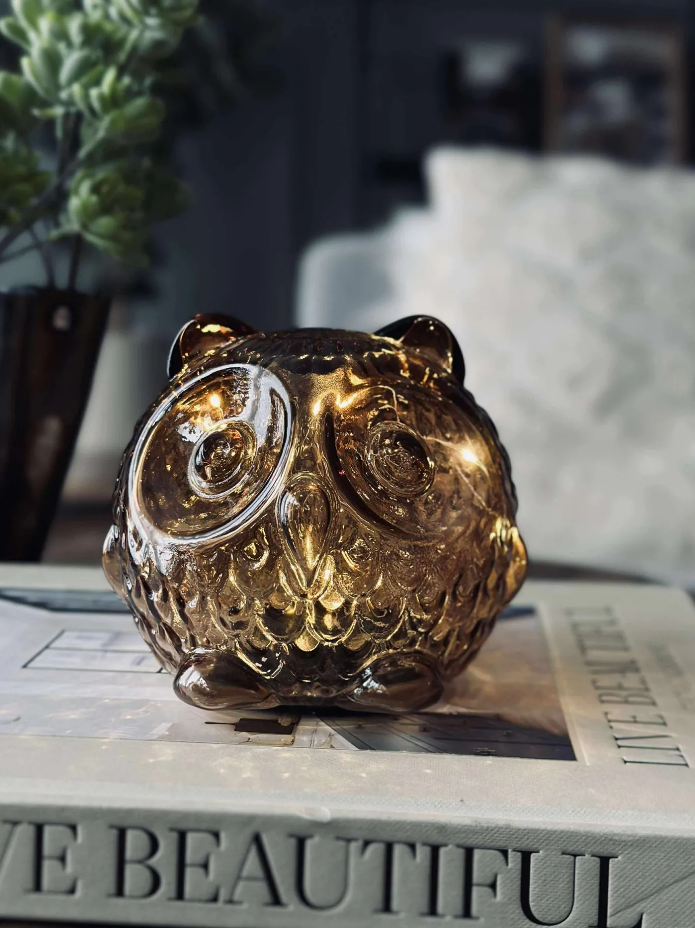 VIAMAJA Lamper|Mushroom Lamper<Ugle med led lys og timer - Small