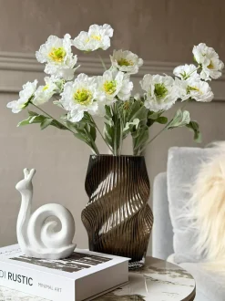 VIAMAJA Blomster<Valmue stilk 62 cm - Hvid