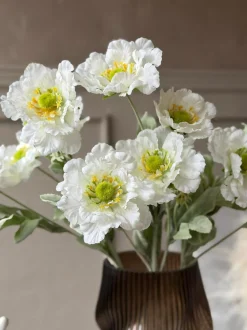 VIAMAJA Blomster<Valmue stilk 62 cm - Hvid