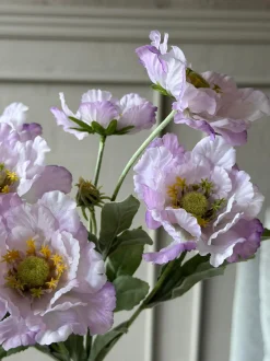 VIAMAJA Blomster<Valmue stilk 62 cm - Lilla