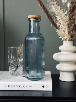 VIAMAJA Kander Og Karafler<Vandflaske med korkprop – Blue 1 ltr.