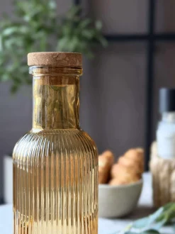 VIAMAJA Kander Og Karafler<Vandflaske med korkprop – Gylden 1 ltr.