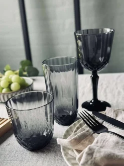 VIAMAJA Krus, Kopper Og Glas<Vandglas Sanna grey 345 ml.