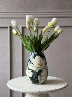 VIAMAJA Vaser<Vase - Flower print 20 cm