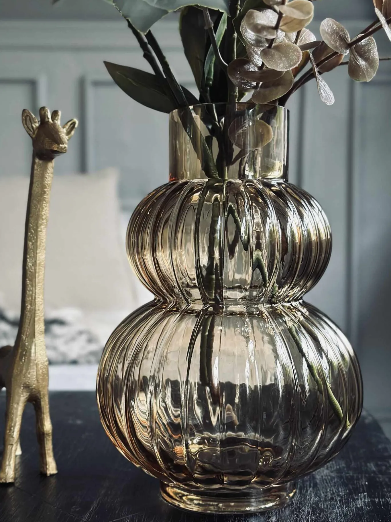 VIAMAJA Vaser<Vase Hanna - Gylden