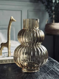 VIAMAJA Vaser<Vase Hanna - Gylden