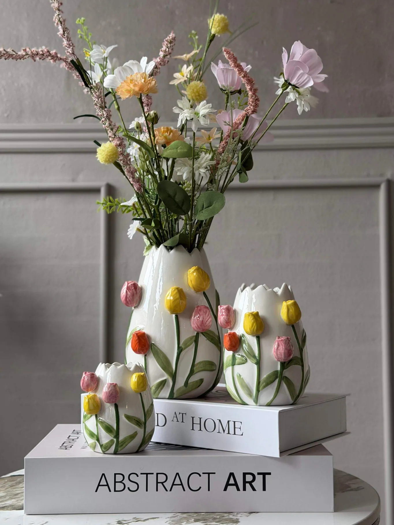 VIAMAJA Vaser|Påske<Vase med tulipaner - Flere størrelser