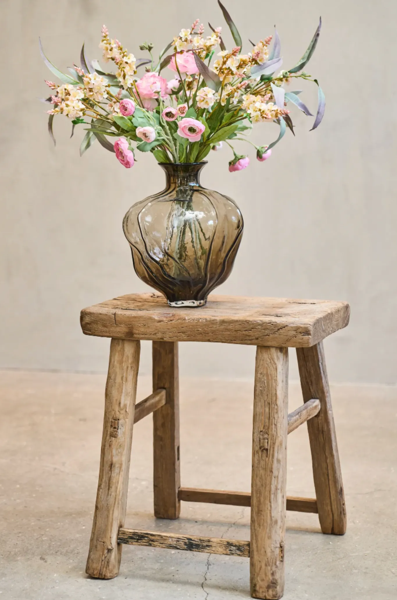 VIAMAJA Vaser<Vase Thelma big brown - Mundblæst