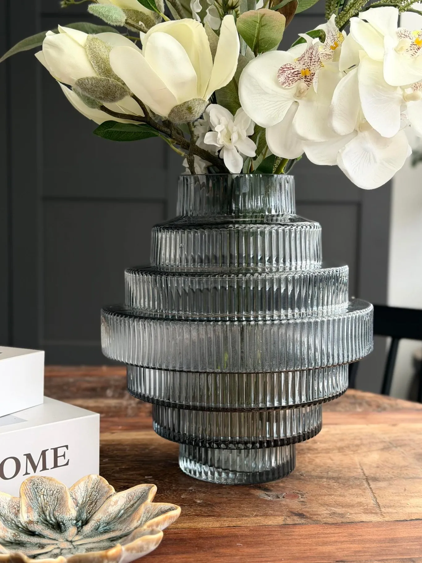 VIAMAJA Vaser<Vase Tornado Grå - Flere størrelser
