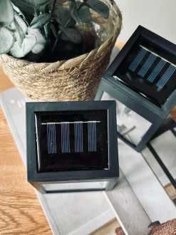 VIAMAJA Lys Og Led|Udendørs Led<Væglampe med solceller , pakke med 2 stk