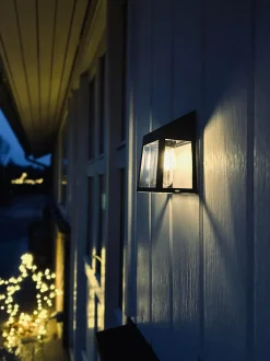 VIAMAJA Lys Og Led|Udendørs Led<Væglampe med solceller , pakke med 2 stk