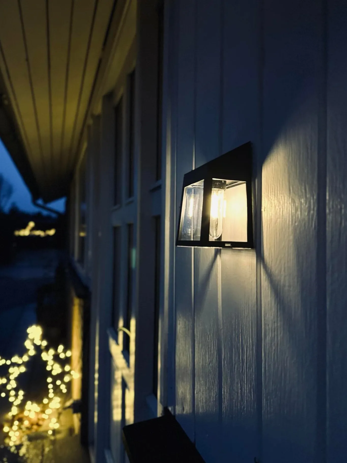 VIAMAJA Lys Og Led|Udendørs Led<Væglampe med solceller , pakke med 2 stk