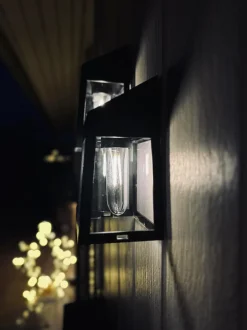 VIAMAJA Lys Og Led|Udendørs Led<Væglampe med solceller , pakke med 2 stk