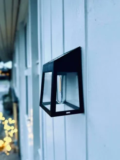 VIAMAJA Lys Og Led|Udendørs Led<Væglampe med solceller , pakke med 2 stk