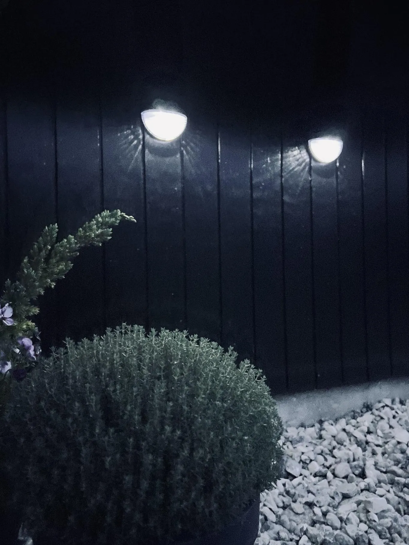 VIAMAJA Lys Og Led|Udendørs Led<Væglampe med solceller – Sæt med 4 stk