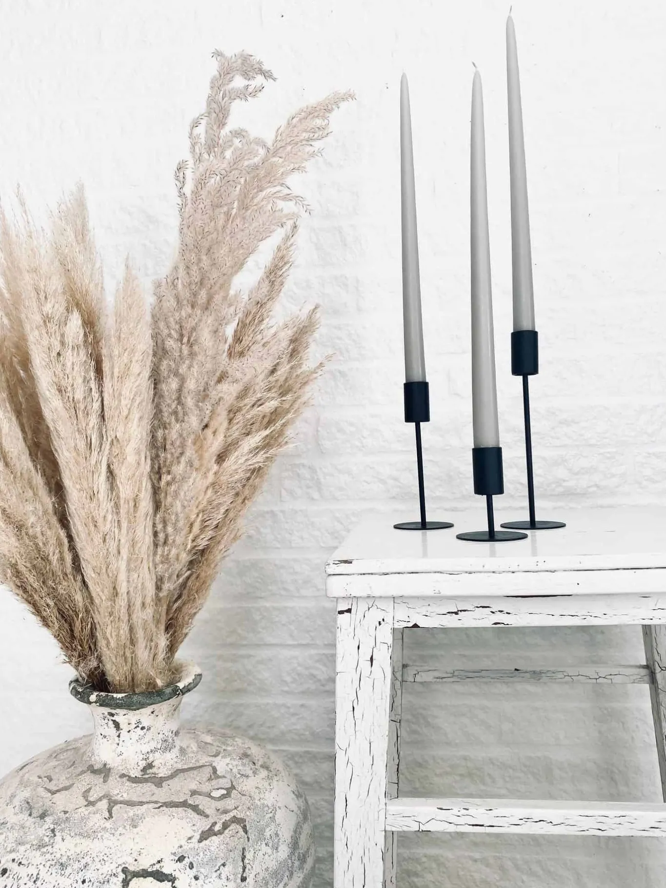 VIAMAJA Lysestager<Simple – Black – Stor