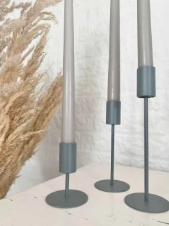 VIAMAJA Lysestager<Simple – Grey – Stor
