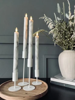 VIAMAJA Lysestager<Simple – White Sæt 3 stk