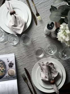 VIAMAJA Krus, Kopper Og Glas|Alt Til Vin<Vinglas Rødvin Rillet med guld kant - 4 stk