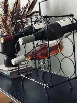VIAMAJA Alt Til Vin|Div. Køkken<Vinreol i metal - 9 flasker
