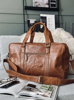 VIAMAJA Weekend Tasker<Weekendtaske Brooklyn - Cognac