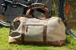 VIAMAJA Weekend Tasker|Tasker Til Mænd<Weekendtaske i skind og kanvas - Canvas HUNTER
