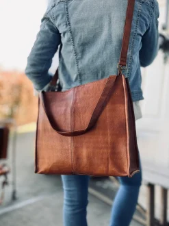 VIAMAJA Computertasker|Læder Tasker<Work / Shopper - Lisa Walnut