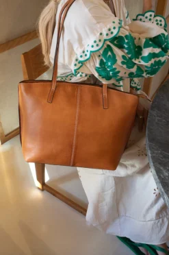 VIAMAJA Computertasker|Læder Tasker<Work Bag - Malou Cognac