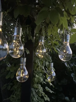 VIAMAJA Udendørs Led|Led Solceller<XL lyspære med solceller - Tilbud 4 stk